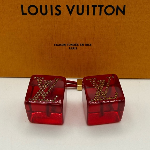 Louis Vuitton Red Translucent Hair Accessory - Picture 3 of 11